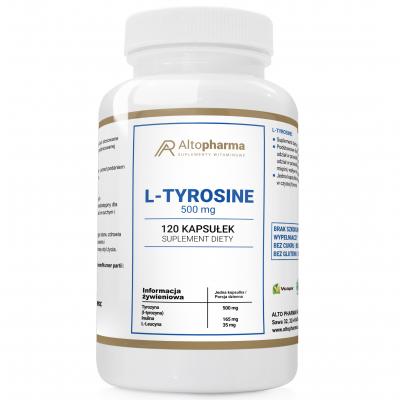 L-TYROZYNA PAMIĘĆ KONCENTRACJA + PREBIOTYK PRODUKT WEGE 120 kapsułek