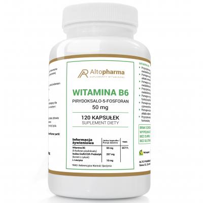 WITAMINA B6 P-5-P 50mg KOENZYMATYCZNA - PRODUKT WEGE 120 kapsułek