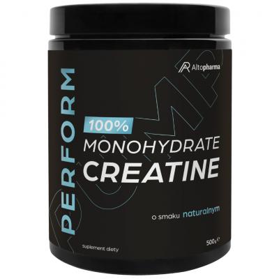 KREATYNA MONOHYDRAT 100% Smak NATURALNY Mięśnie Siła Koncentracja 500 g