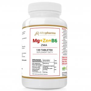 Magnez+Cynk+B6 ZMA Mega Dawka PRODUKT WEGE 120 tabletek
