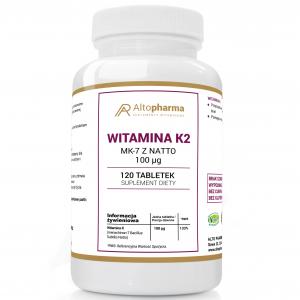 WITAMINA K2 MK-7 z natto 100µg MOCNE KOŚCI 120 tabletek