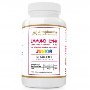 IMMUNO CYNK -  CYNK CHELATOWANY 5 mg DLA DZIECI DO SSANIA PRODUKT WEGE 60 tabletek
