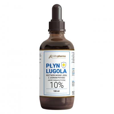 Płyn Lugola 10% jod jodek potasu Czysty jod 100 ml