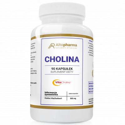 Cholina VitaCholine 300mg LEPSZA PAMIĘĆ KONCENTRACJA REFLEKS VEGE 90 kapsułek